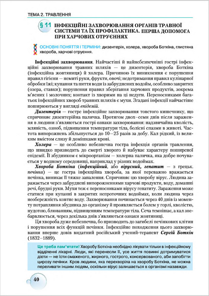 Підручник Біологія 8 клас Страшко 2016