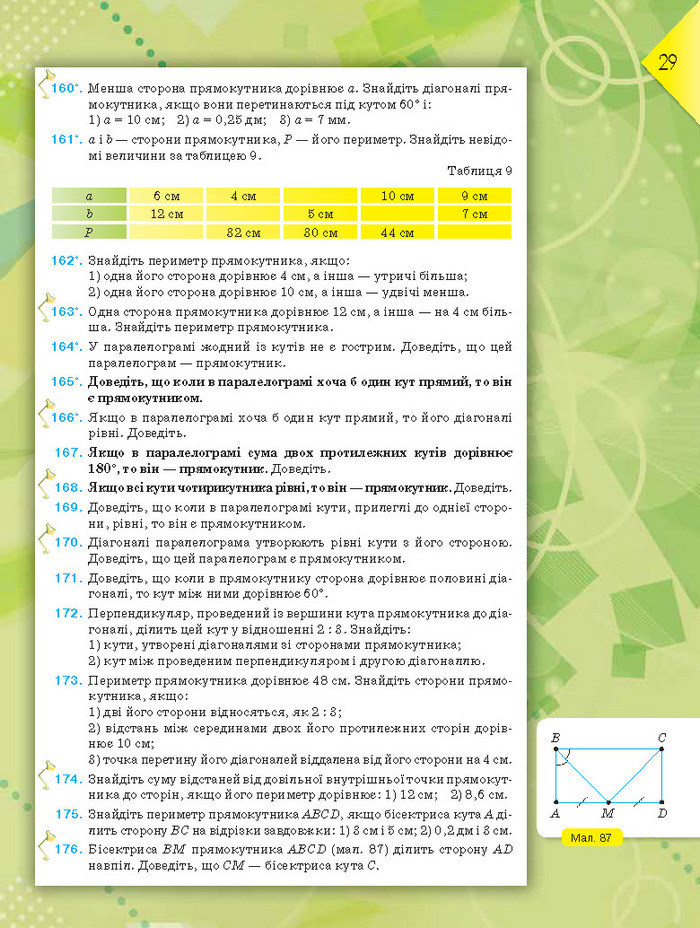 Підручник Геометрія 8 клас Бурда 2016