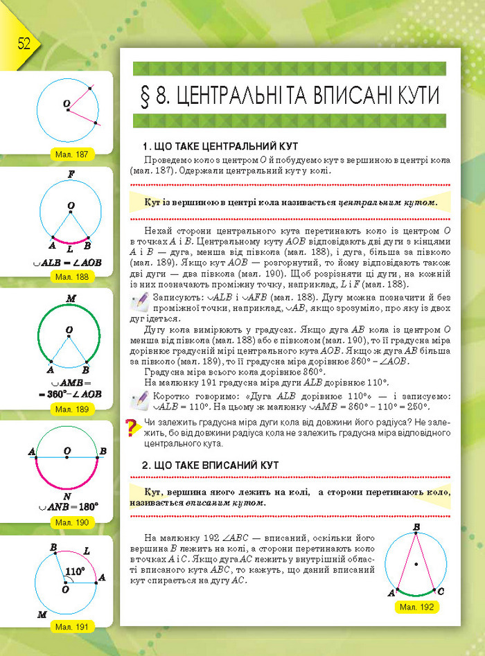 Підручник Геометрія 8 клас Бурда 2016