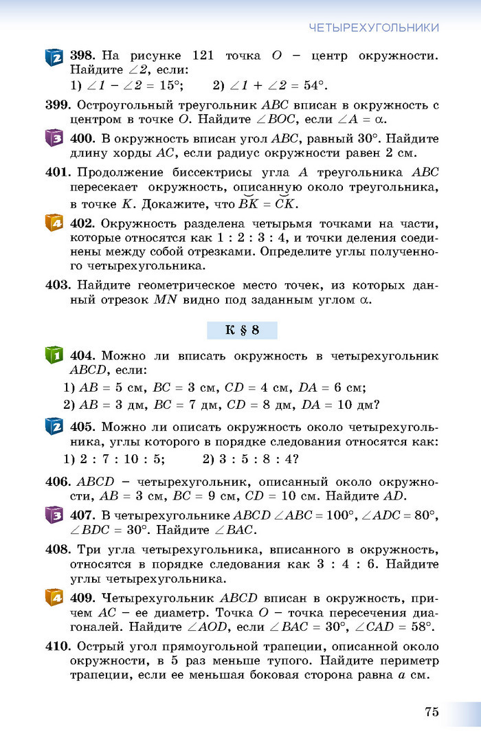 Учебник Геометрия 8 класс Истер 2016