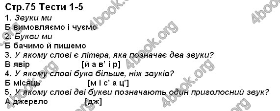 Відповіді Українська мова 1 клас Захарійчук. ГДЗ