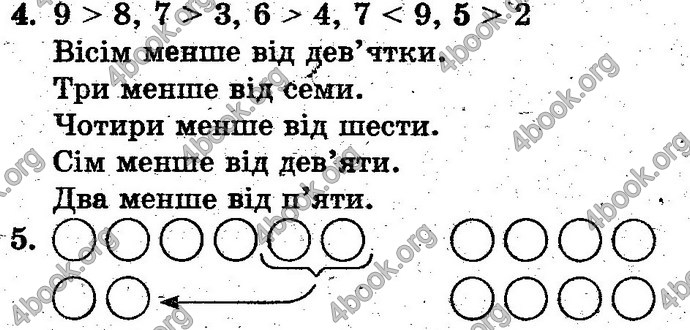 Відповіді Математика 1 клас Богданович. ГДЗ