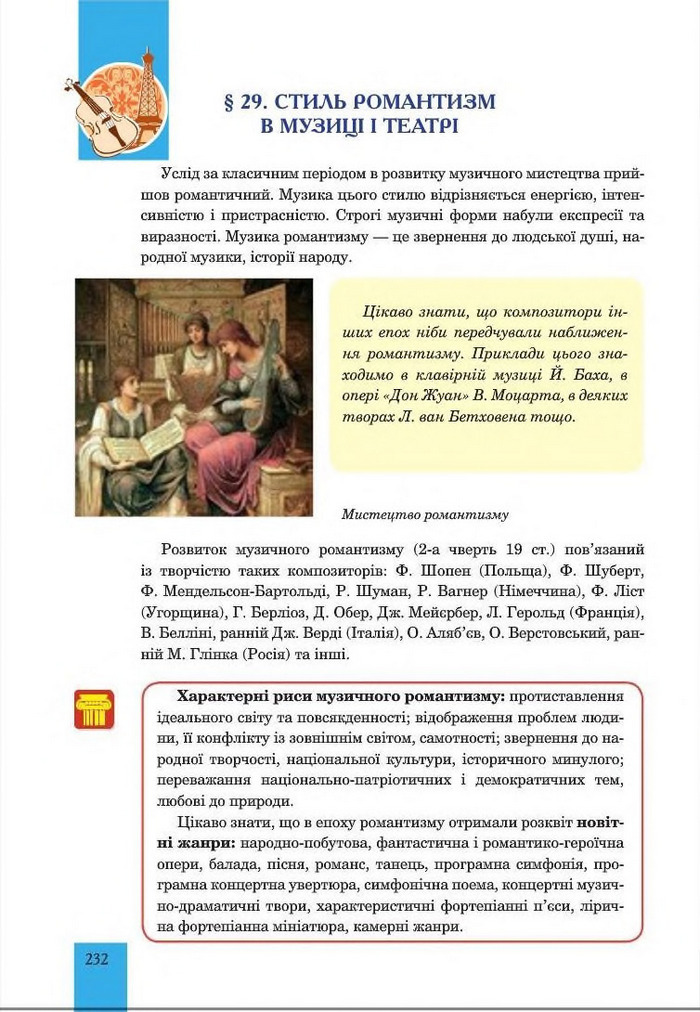 Підручник Мистецтво 8 клас Кондратова 2016