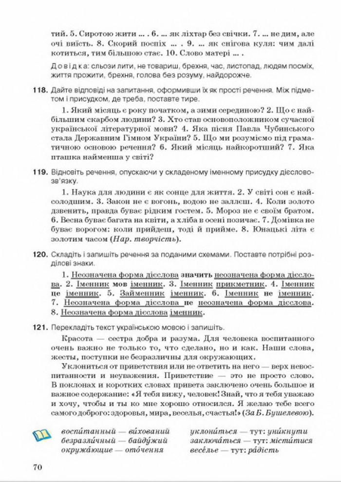 Українська мова 8 класс Ворон 2016
