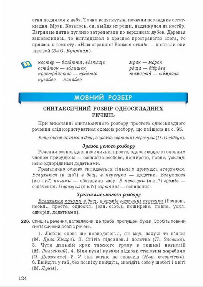 Українська мова 8 класс Ворон 2016