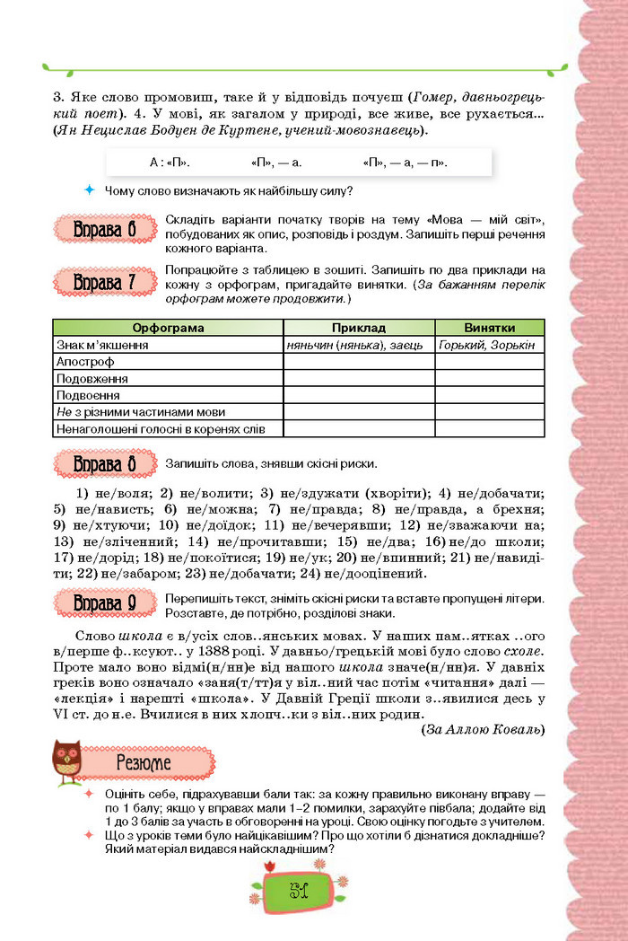 Підручник Українська мова 8 клас Данилевська 2016