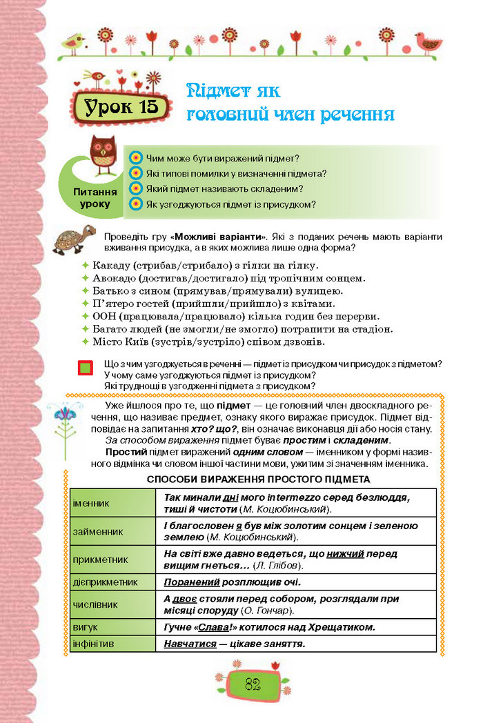 Підручник Українська мова 8 клас Данилевська 2016