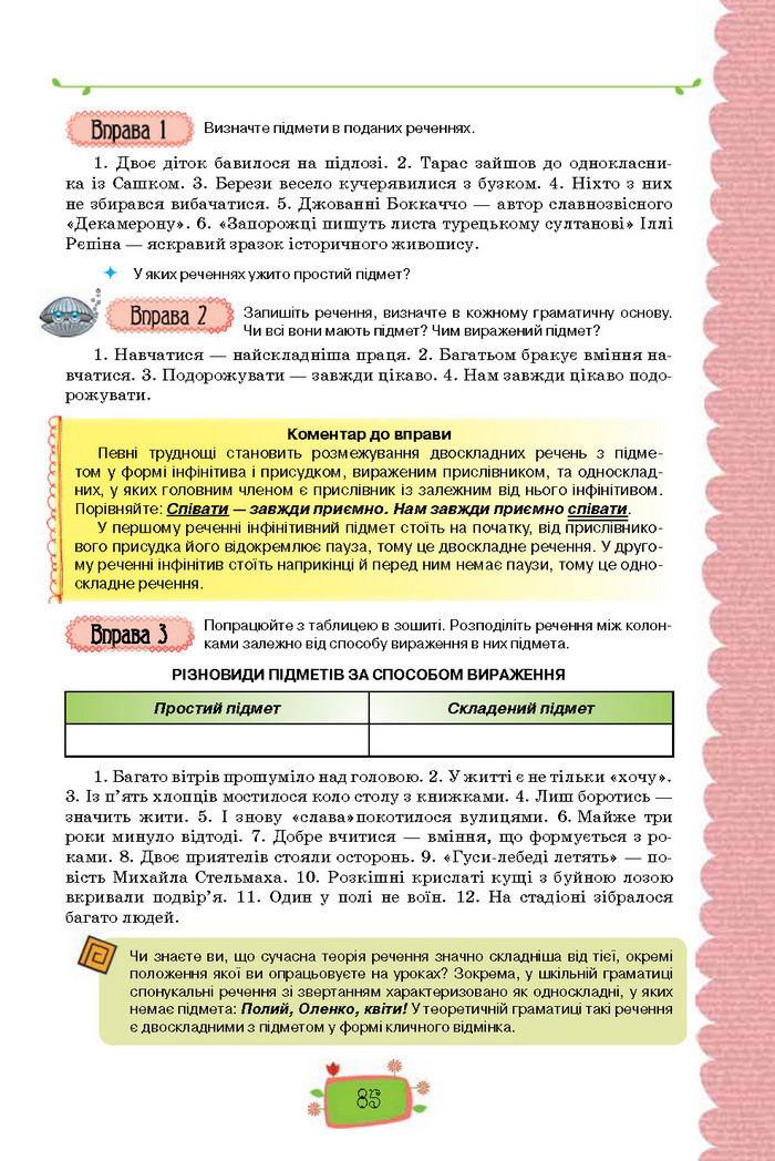 Підручник Українська мова 8 клас Данилевська 2016