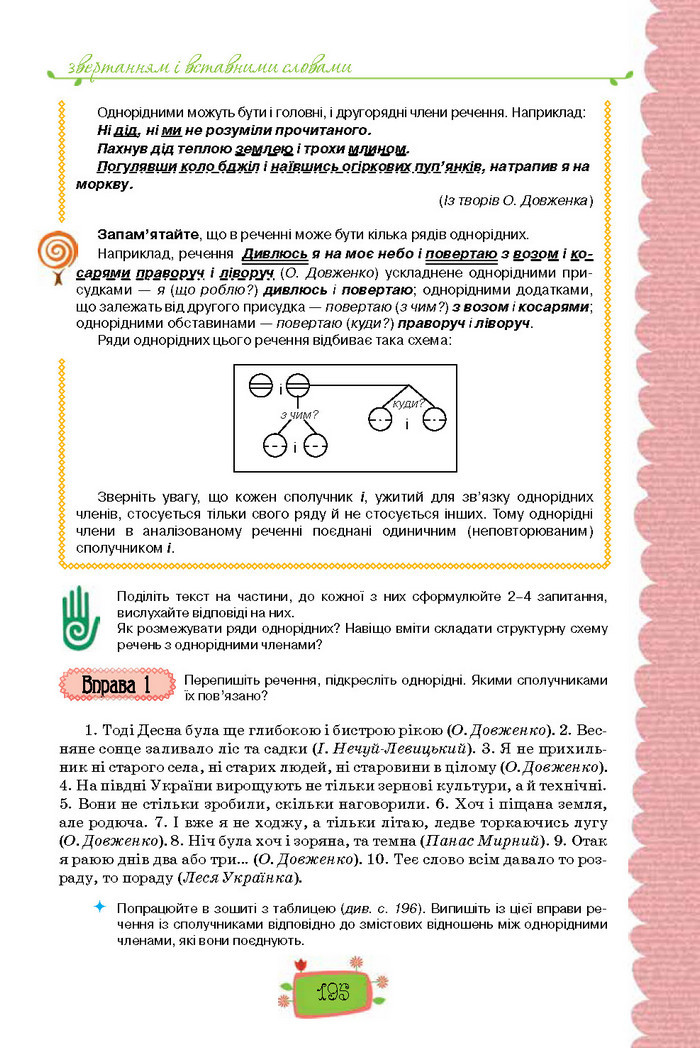 Підручник Українська мова 8 клас Данилевська 2016