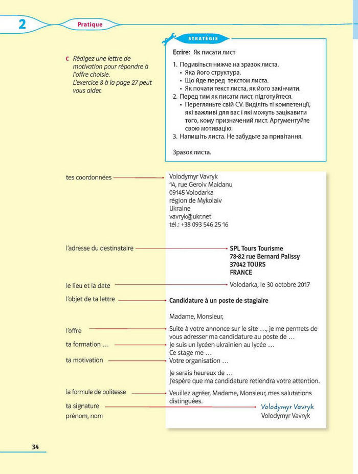 Французька мова 8 клас Клименко Методика