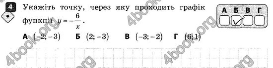 ГДЗ Зошит контроль Алгебра 8 клас Корнієнко 2016