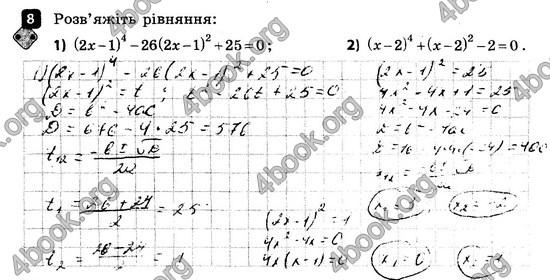 ГДЗ Зошит контроль Алгебра 8 клас Корнієнко 2016