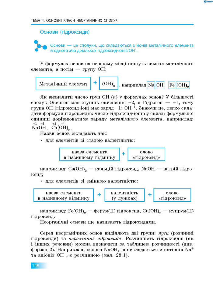 Підручник Хімія 8 клас Григорович 2016 (Укр.)