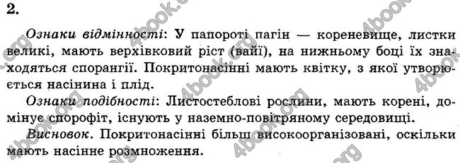 Відповіді Зошит Біологія 6 клас Безручкова. ГДЗ