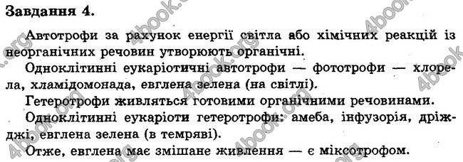 Відповіді Контроль знань Биология 6 клас Котик. ГДЗ