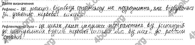 Відповіді Зошит Біологія 8 клас Соболь. ГДЗ