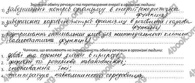 Відповіді Зошит Біологія 8 клас Соболь. ГДЗ