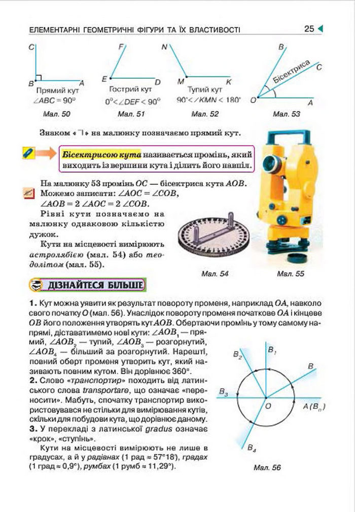 Геометрія 7 клас Бурда 2015