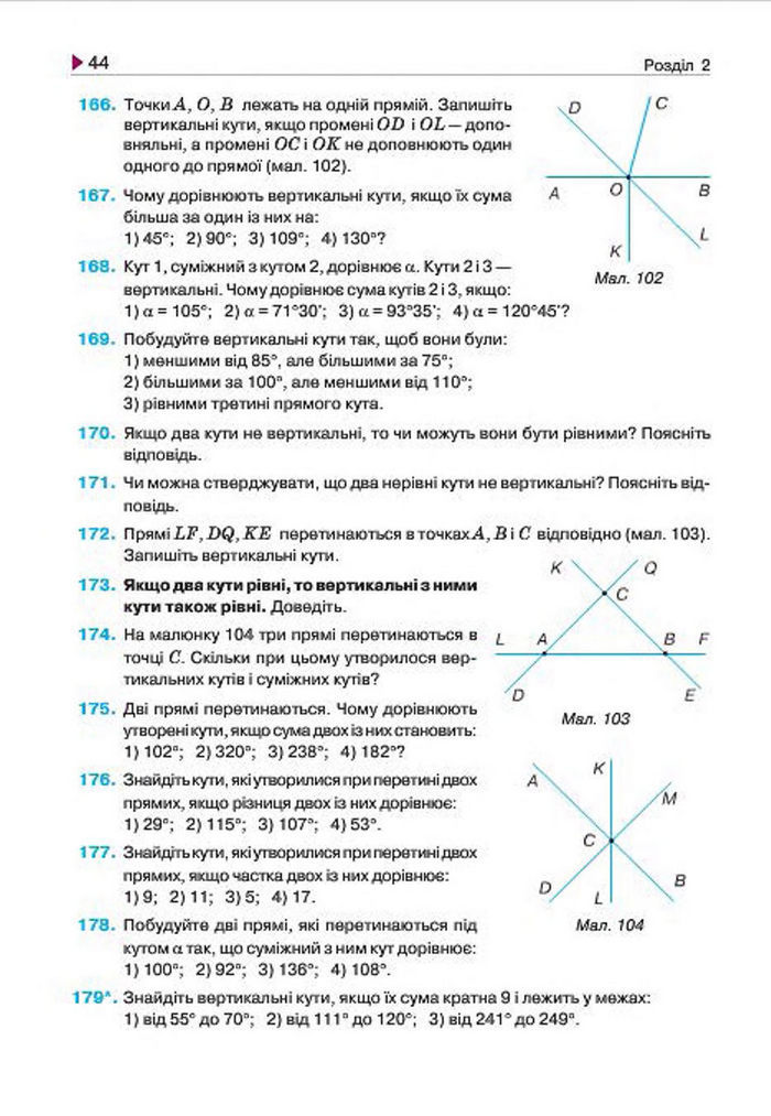 Геометрія 7 клас Бурда 2015