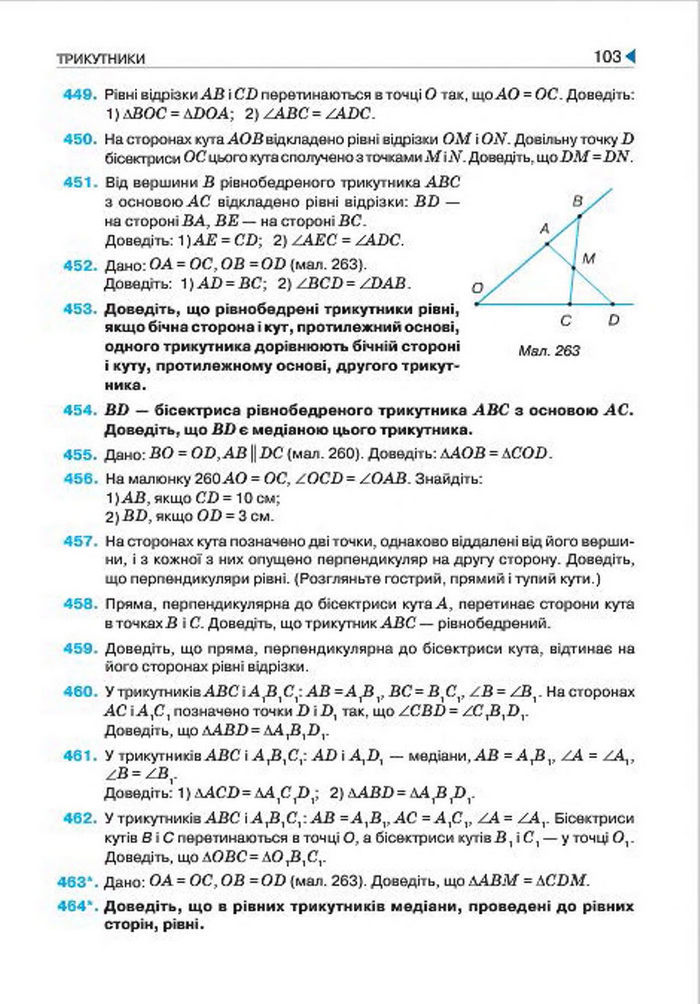 Геометрія 7 клас Бурда 2015