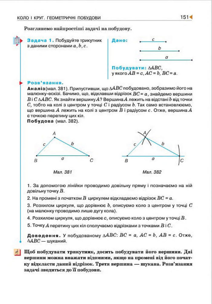 Геометрія 7 клас Бурда 2015