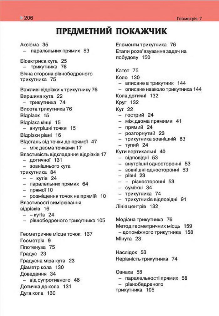 Геометрія 7 клас Бурда 2015