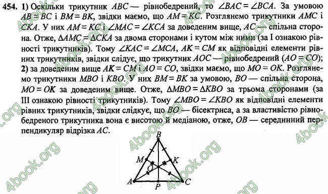 Відповіді Геометрія 7 клас Мерзляк 2020-2015