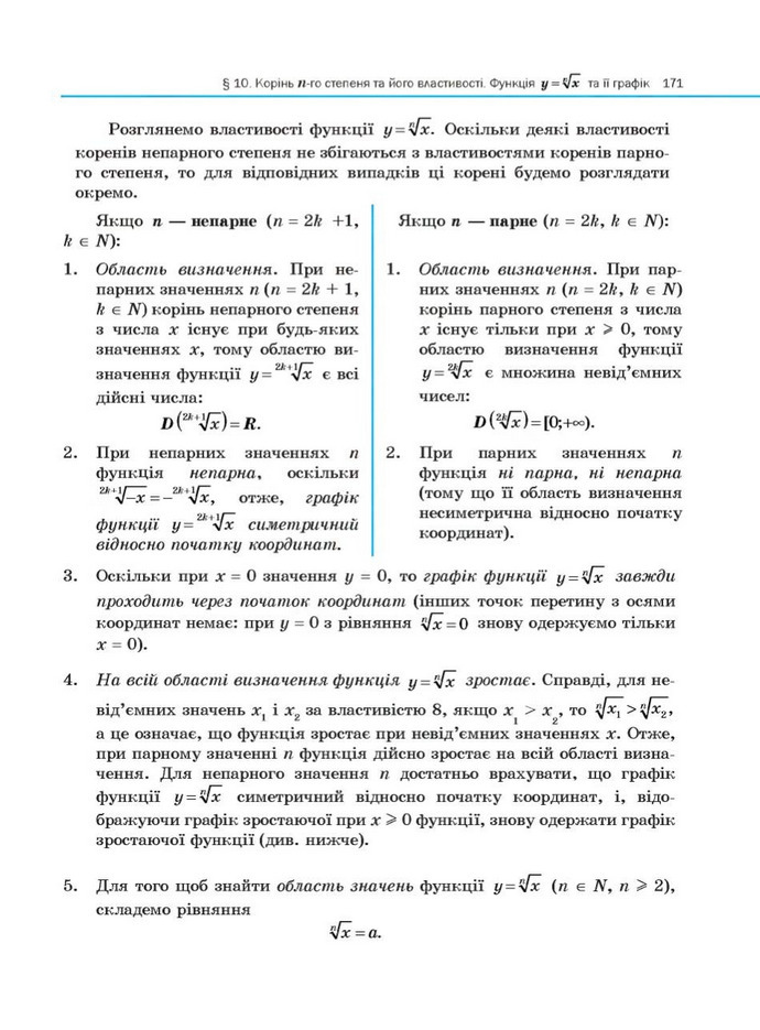 Алгебра 10 клас Нелін. Академічний рівень