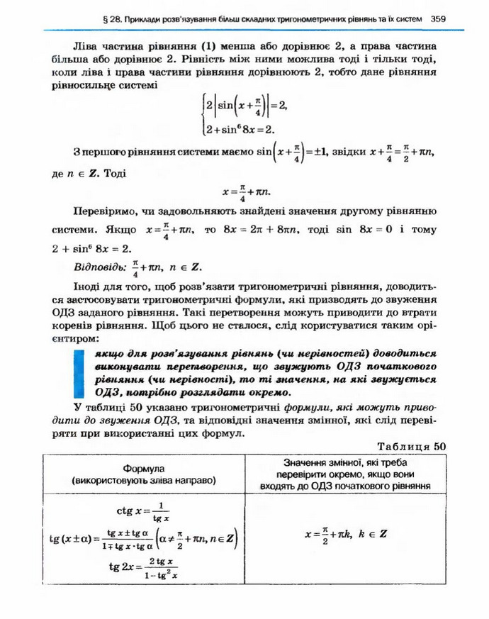 Алгебра 10 клас Нелін. Академічний рівень