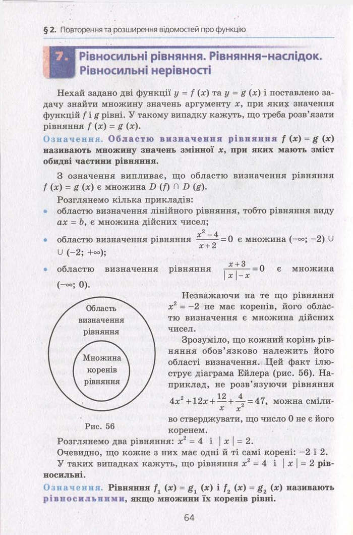 Алгебра 10 клас Мерзляк. Академічний рівень