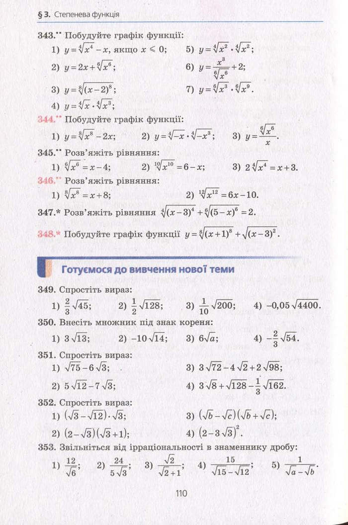 Алгебра 10 клас Мерзляк. Академічний рівень