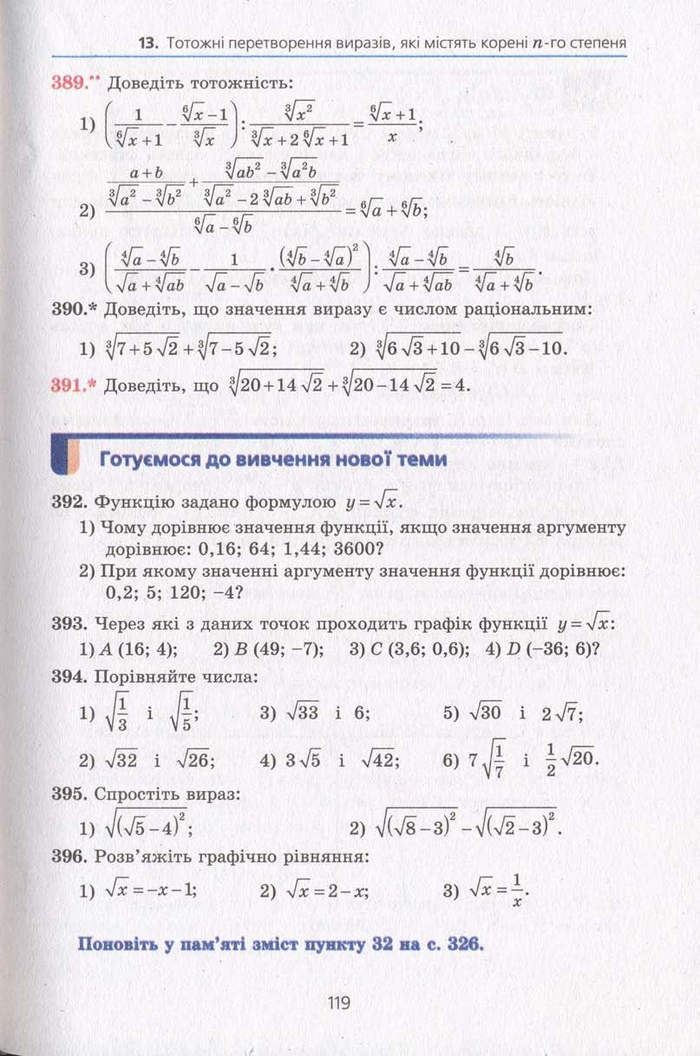 Алгебра 10 клас Мерзляк. Академічний рівень