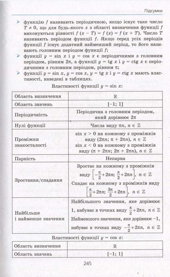 Алгебра 10 клас Мерзляк. Академічний рівень