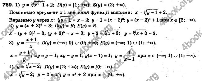 Решебник Алгебра 10 клас Мерзляк. Академічний рівень. ГДЗ