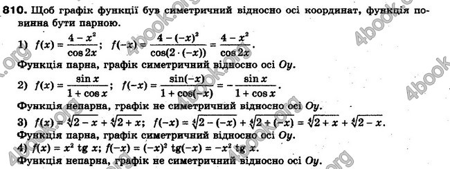 Решебник Алгебра 10 клас Мерзляк. Академічний рівень. ГДЗ