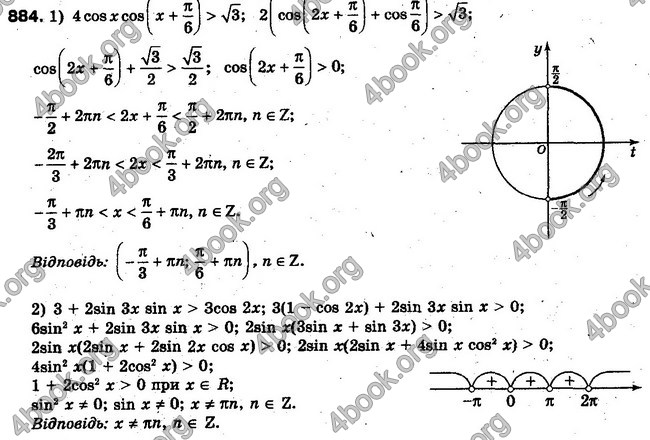 Решебник Алгебра 10 клас Мерзляк. Академічний рівень. ГДЗ