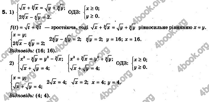 Відповіді Алгебра 10 клас Нелін. Акад. рівень. ГДЗ