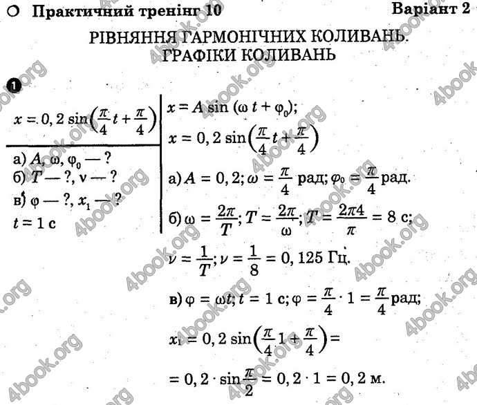 Відповіді Зошит Фізика 10 клас Божинова (Академ). ГДЗ