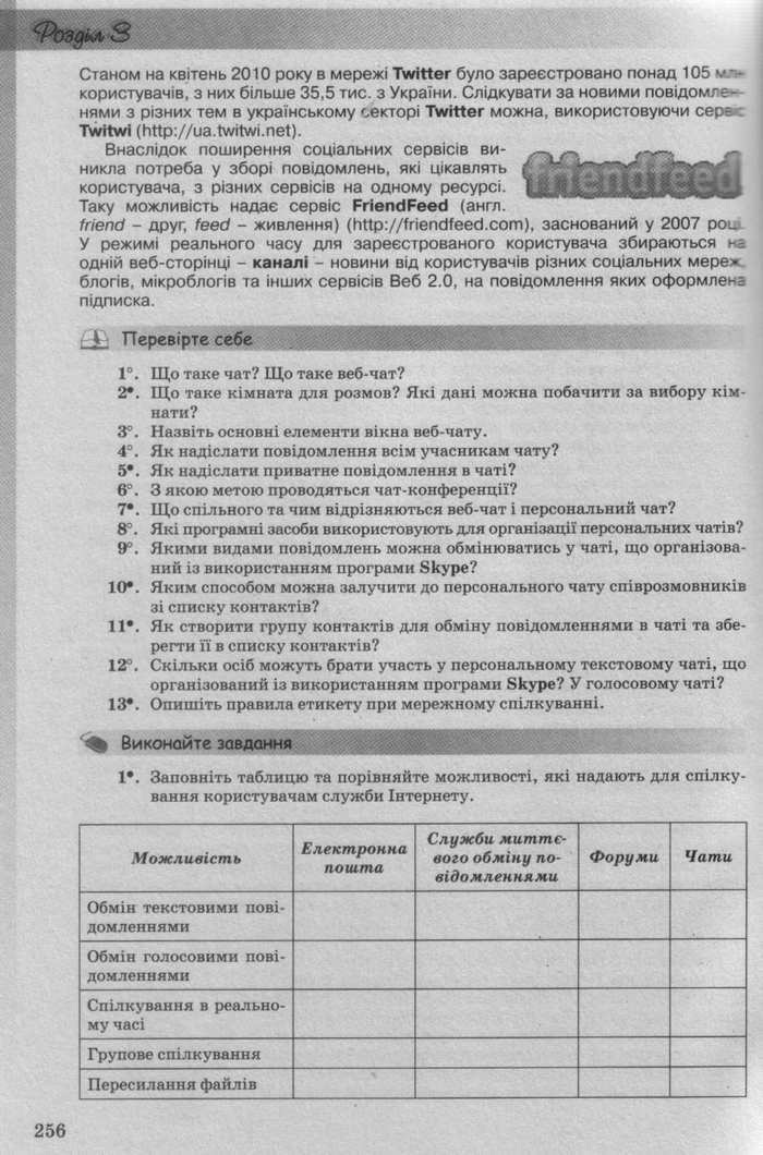 Інформатика 10 клас Ривкінд (Стандарт)