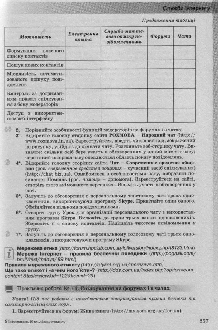 Інформатика 10 клас Ривкінд (Стандарт)