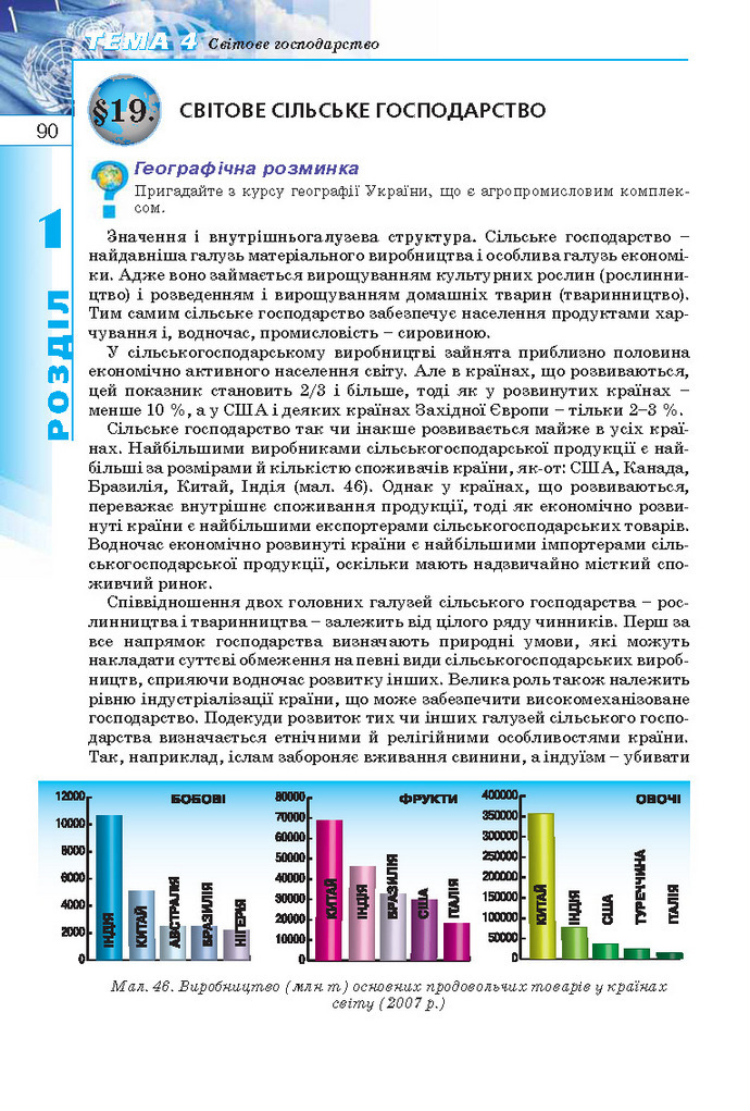 Географія 10 клас Пестушко