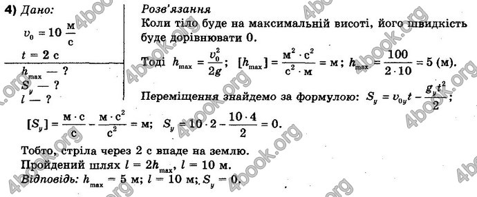 Відповіді Фізика 10 клас Бар’яхтар. ГДЗ