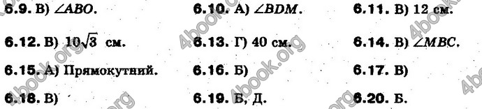 Відповіді Геометрія 10 клас Біляніна. ГДЗ