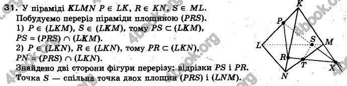 Відповіді Геометрія 10 клас Біляніна. ГДЗ