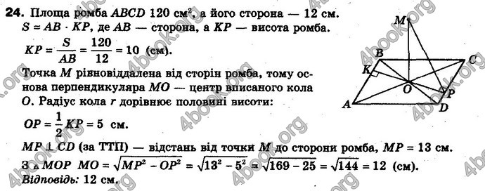 Відповіді Геометрія 10 клас Біляніна. ГДЗ