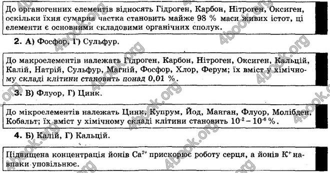 Відповіді Біологія 10 клас Балан. ГДЗ