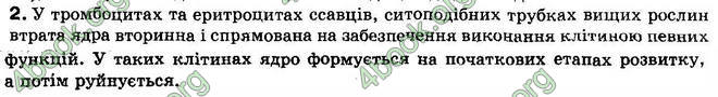 Відповіді Біологія 10 клас Балан. ГДЗ