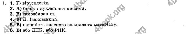 Відповіді Біологія 10 клас Балан. ГДЗ