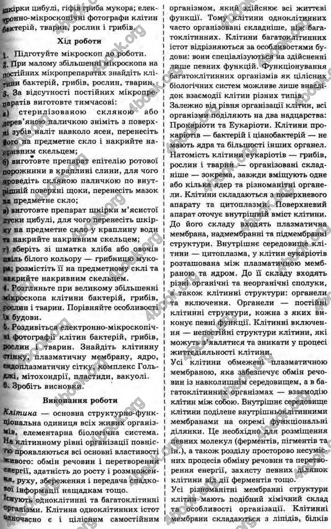 Відповіді Біологія 10 клас Балан. ГДЗ