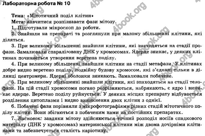 Відповіді Біологія 10 клас Тагліна. ГДЗ